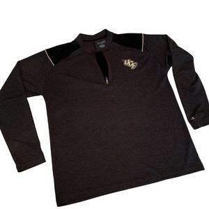 Champion UCF Knights Authentic Athleticwear 1/4 Zip Jacket Pullover Gray Size XL